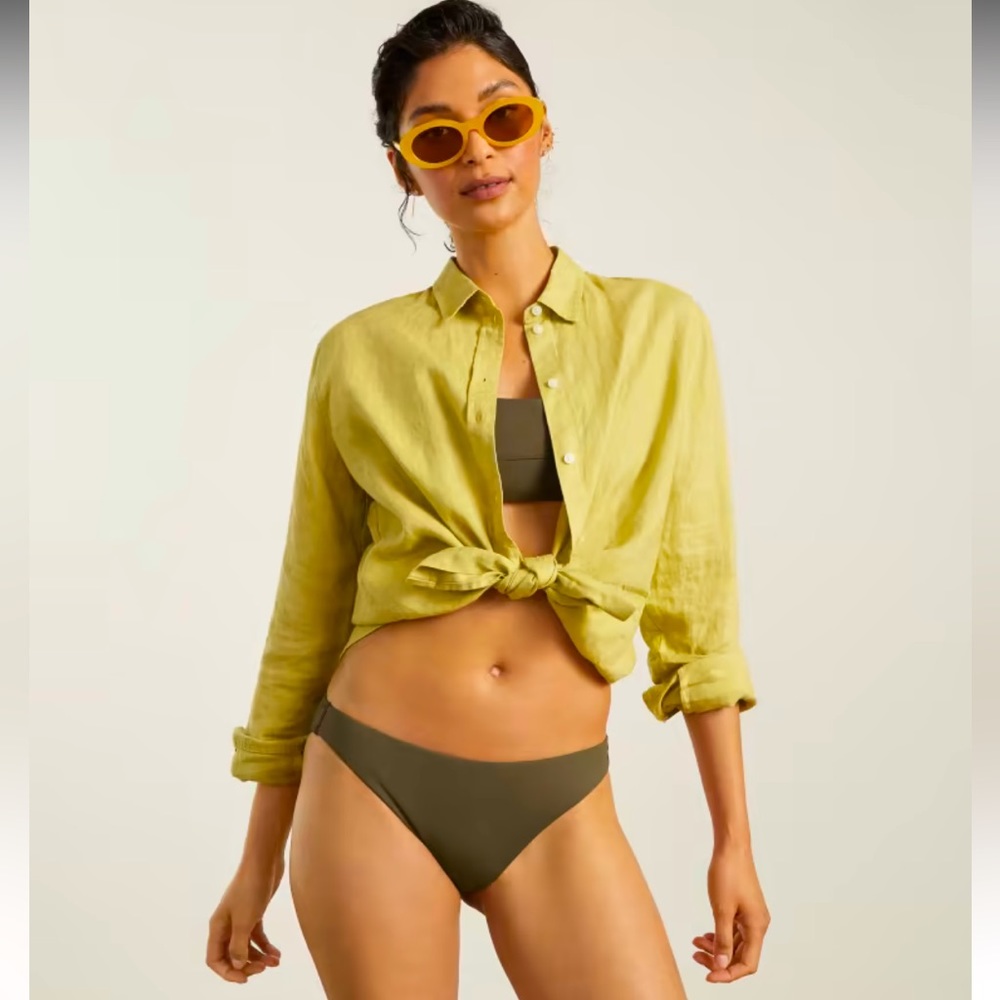 Everlane two piece, bathing suit size extra small olive green